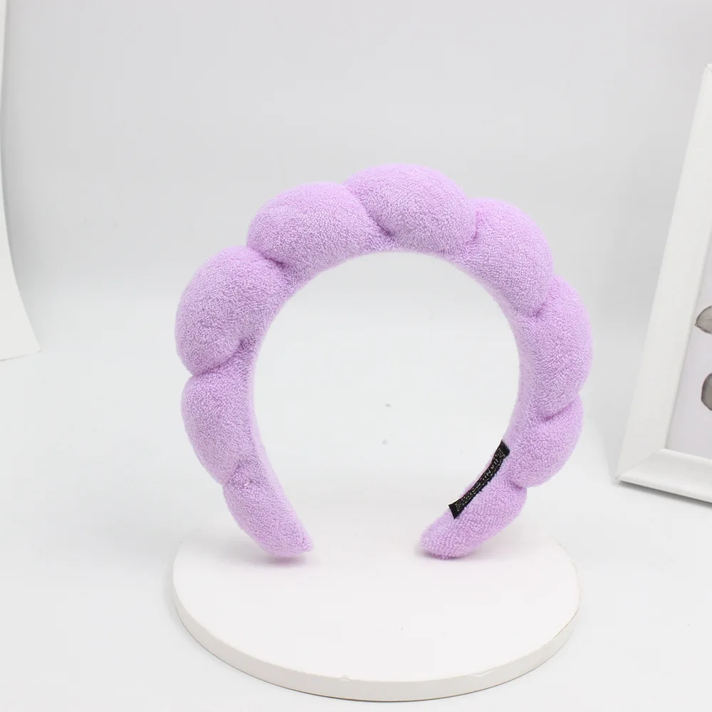 Custom Sponge Hair Accessories Washing Face Makeup Removal Shower, Facial Spa Sponge Headband