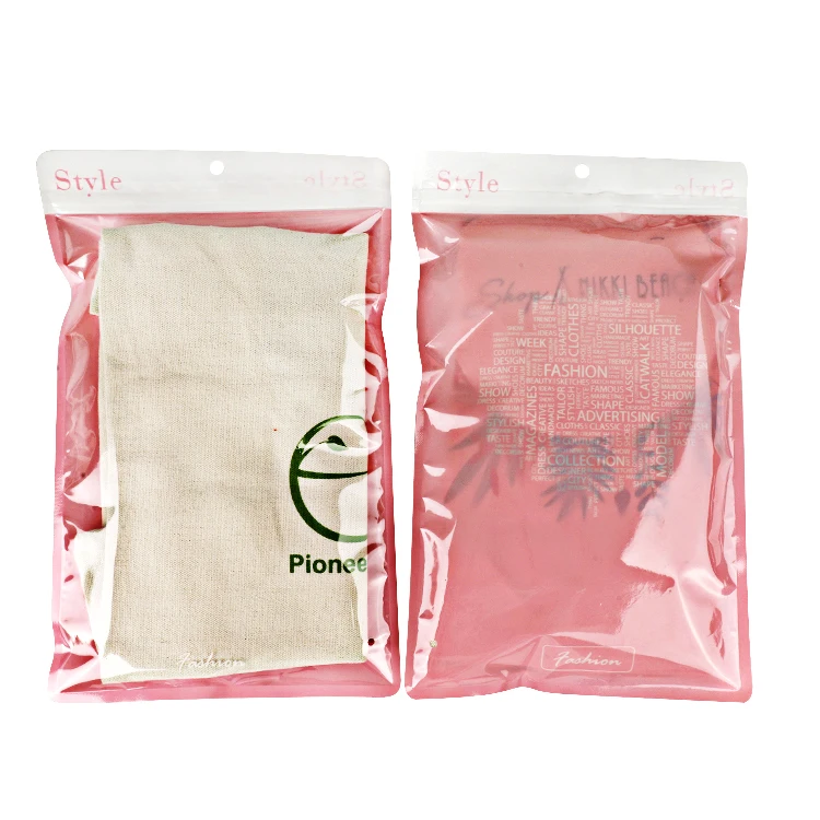Low Moq Eco-friendly  Clear Ziplock Bag With Custom Logo/design Packaging For Clothing/shoes