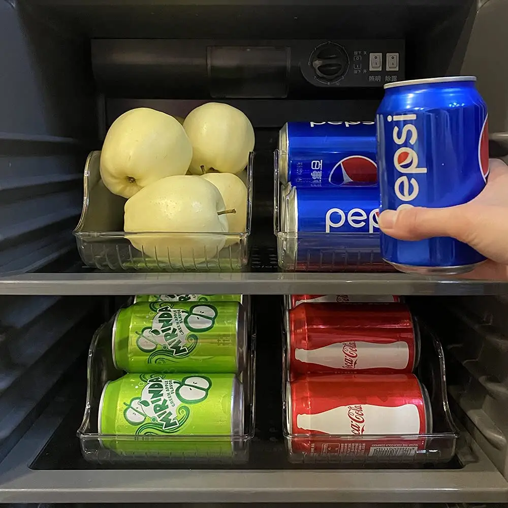 Easy to use transparent organizer kitchen milk storage refrigerator