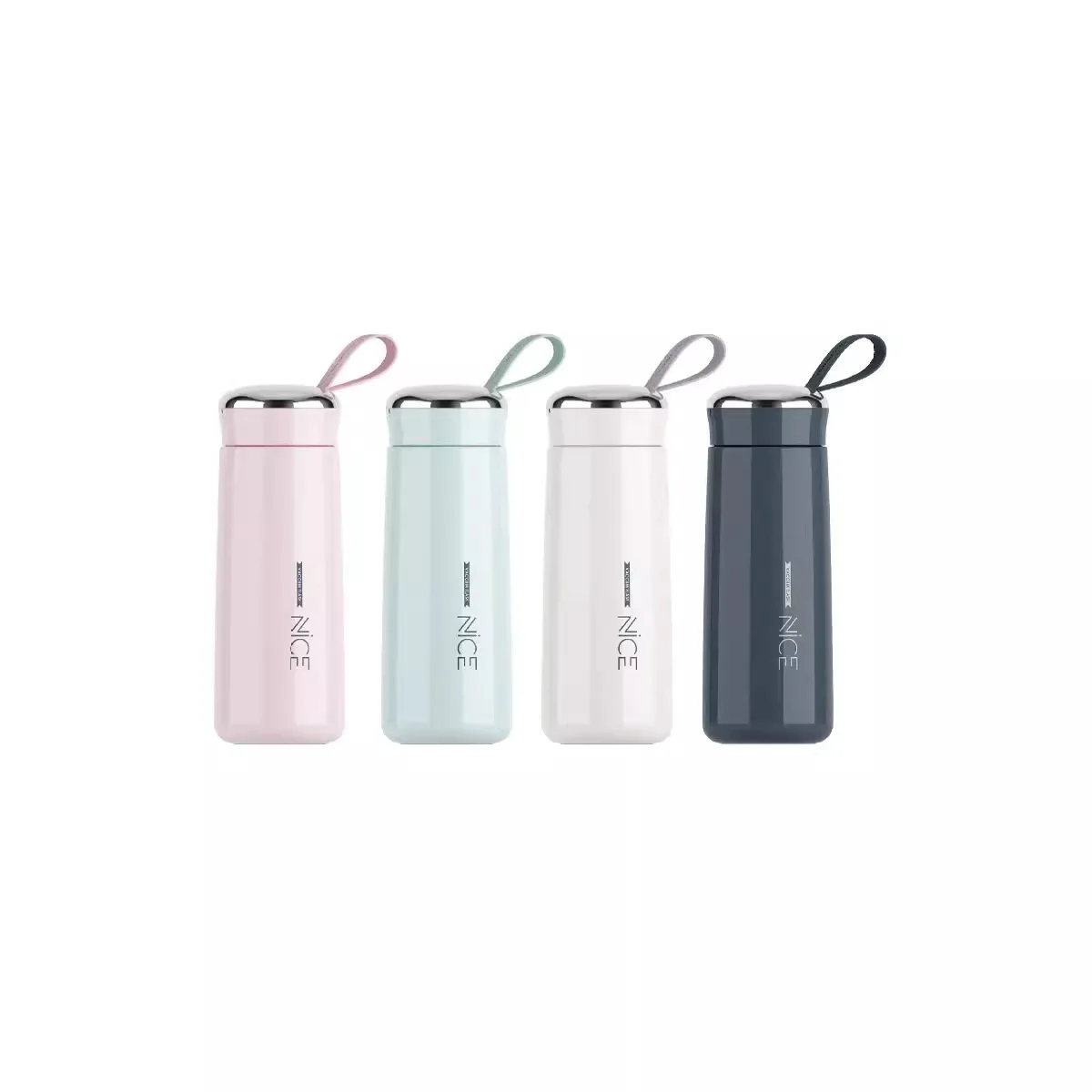 NICE 304 Stainless Steel Thermos Cup High-Appearance Water Bottle with Lid Wholesale for Male Female Students Office Workers