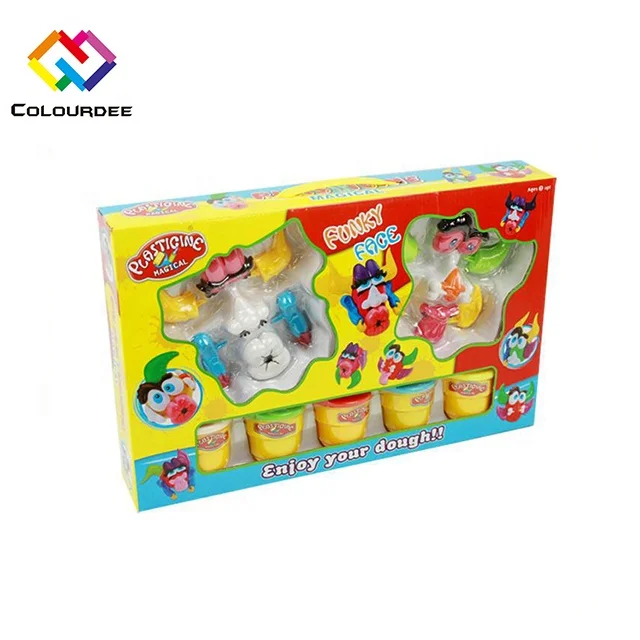 Factory Wholesale Clowns Series Toy Colorful Clay Kit Plasticine Toy For Children Diy