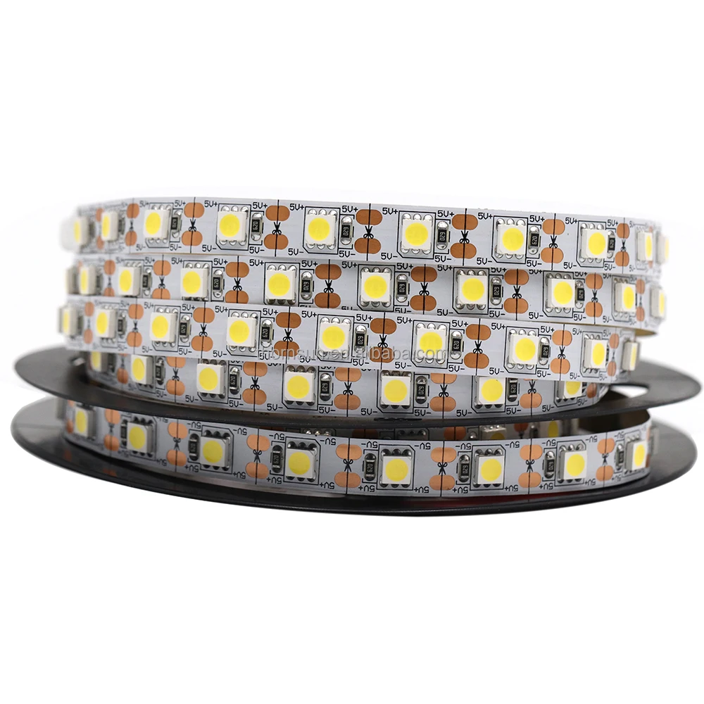 good quality 5v smd5050 60leds white led strip with usb