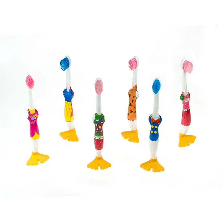 Hot sale new design cartoon multi design children personalized toothbrush cepillos de dientes
