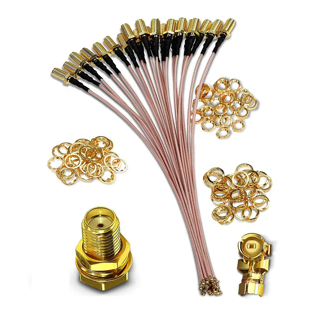 Ufl Sma Coax Cable Rp Sma Female To Ipex Crimp Jack Antenna Wifi Rp S Rg178 Pigtail Jumper Cable