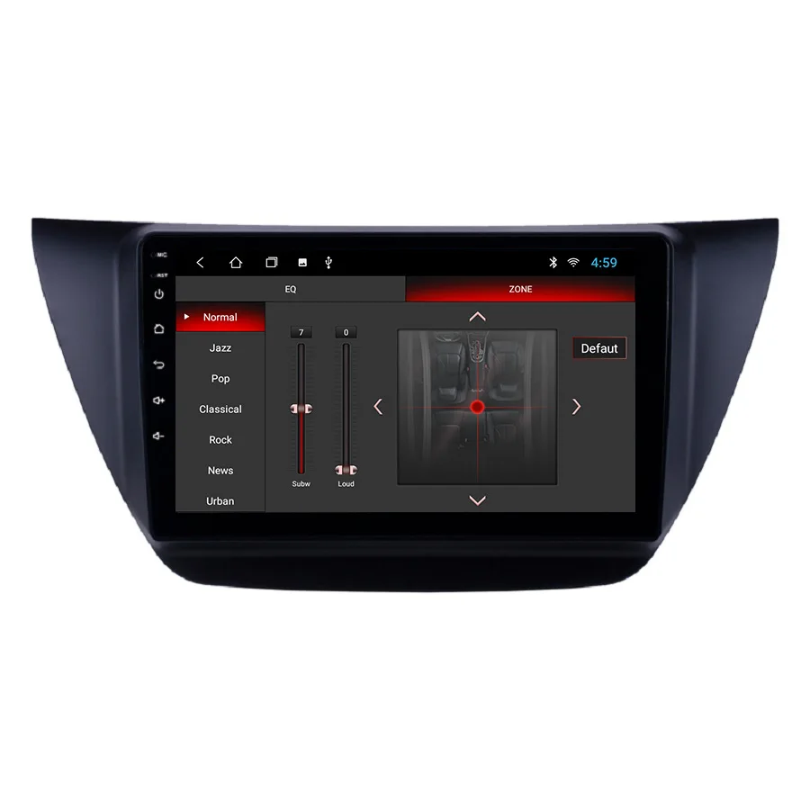 9 Inch Double Din Car MP5 GPS Navigation Touch Screen 1+16GB Car Auto radio for Lancer 2006-2010