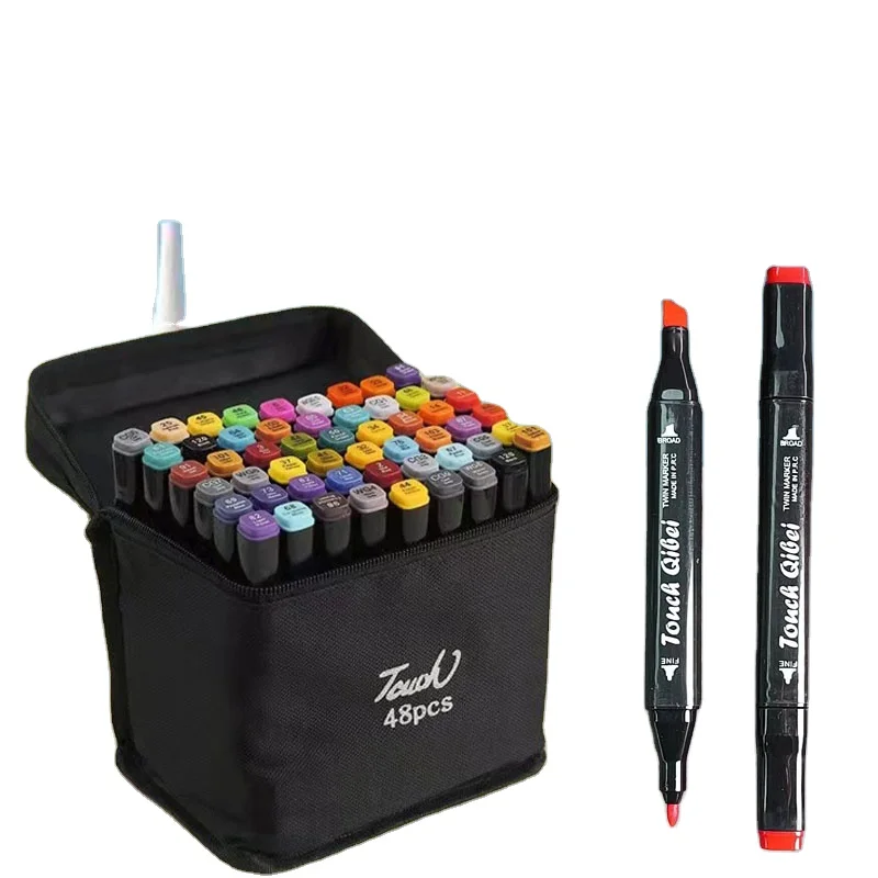 24-80 Colors  Dual Tips Art Double Ended Alcohol Art Sketch Drawing multi colored Marker Pens