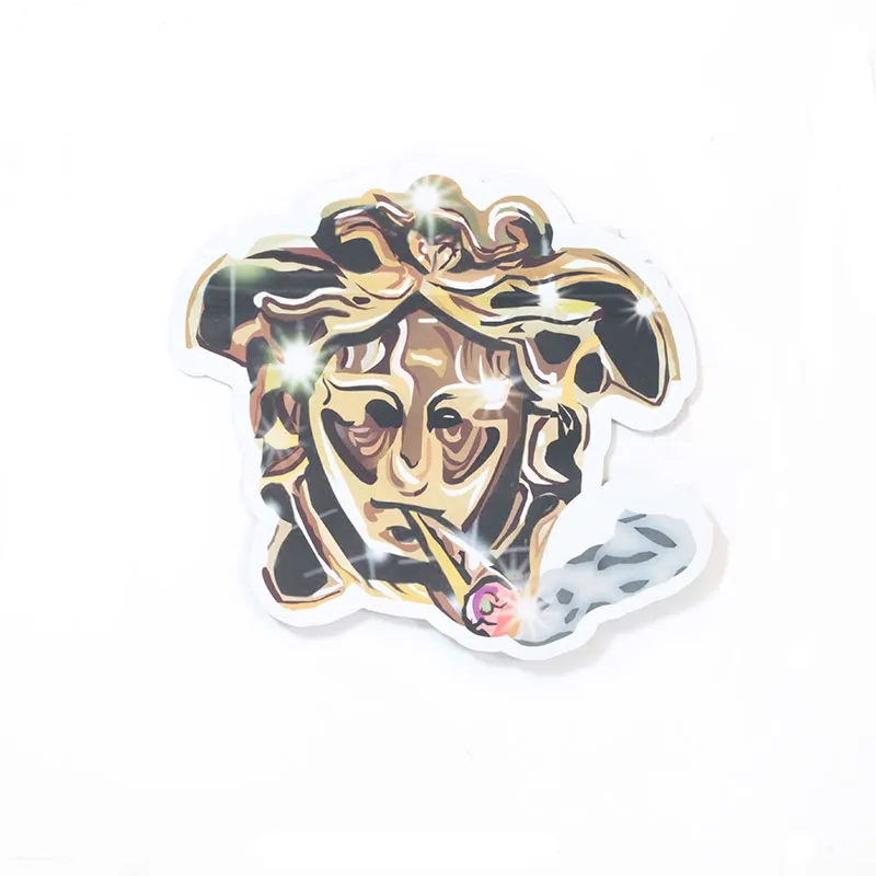 Custom Shaped 3.5 Die Cut Gallon Mylar Aluminum Foil Bags Child Proof Zipper Pouch Unique Plastic Packaging Bag