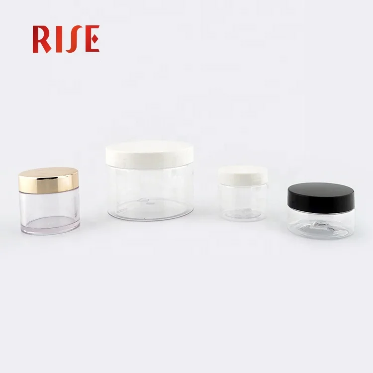 5ml 10ml 15ml 20ml 25ml 30ml 50ml 100ml Recyclable Rose Golden PETG Jar 1 Oz 8oz 5g 50g Frosted Rose Gold PETG Jars