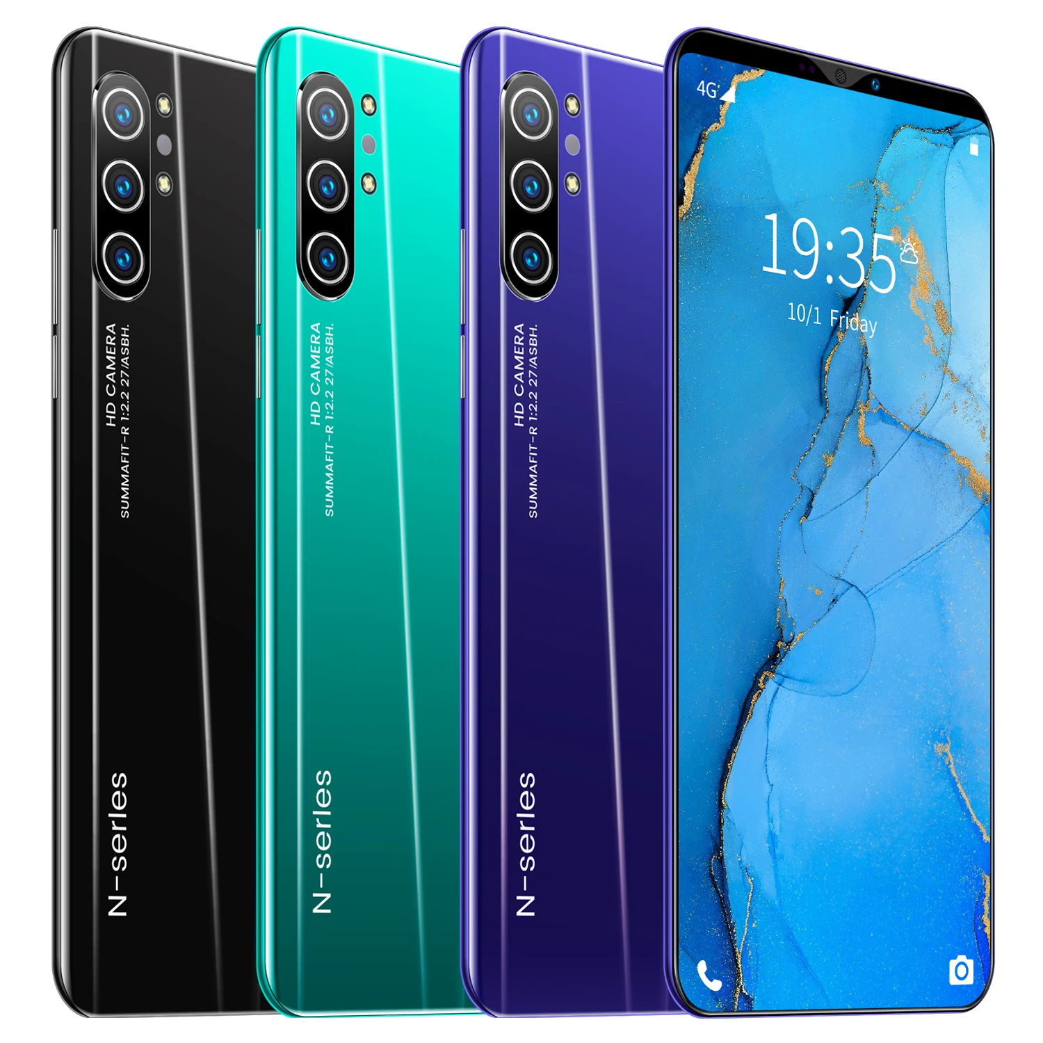 
Note10+ 4gb+64gb 8mp+13mp 4800mah 5.8 Inch 4g feature luxury Android unlocked Smart Mobile Phones 
