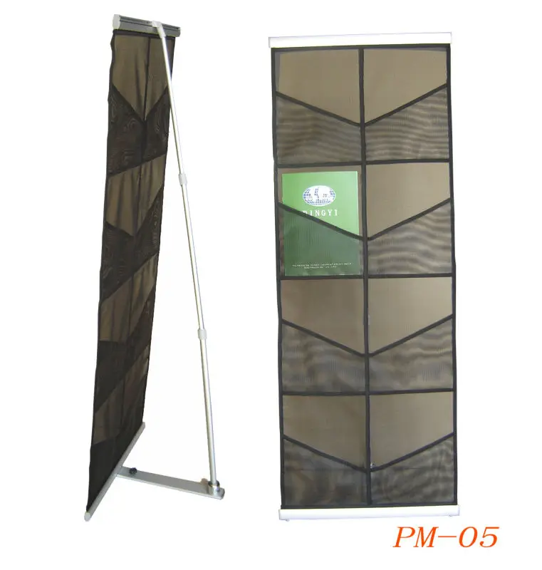 Double sided or single side type net shape brochure stand