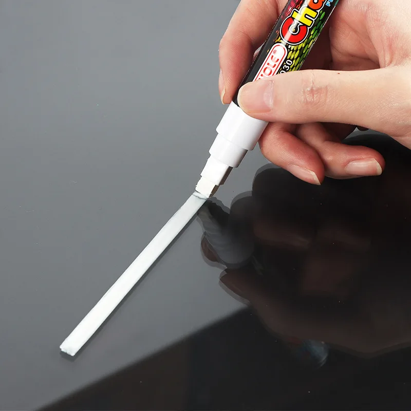 Non Toxic 12 Colors Highlighter 3mm Fluorescent Advertising Liquid Chalk Marker Pens for Art Painting Gift Stationery