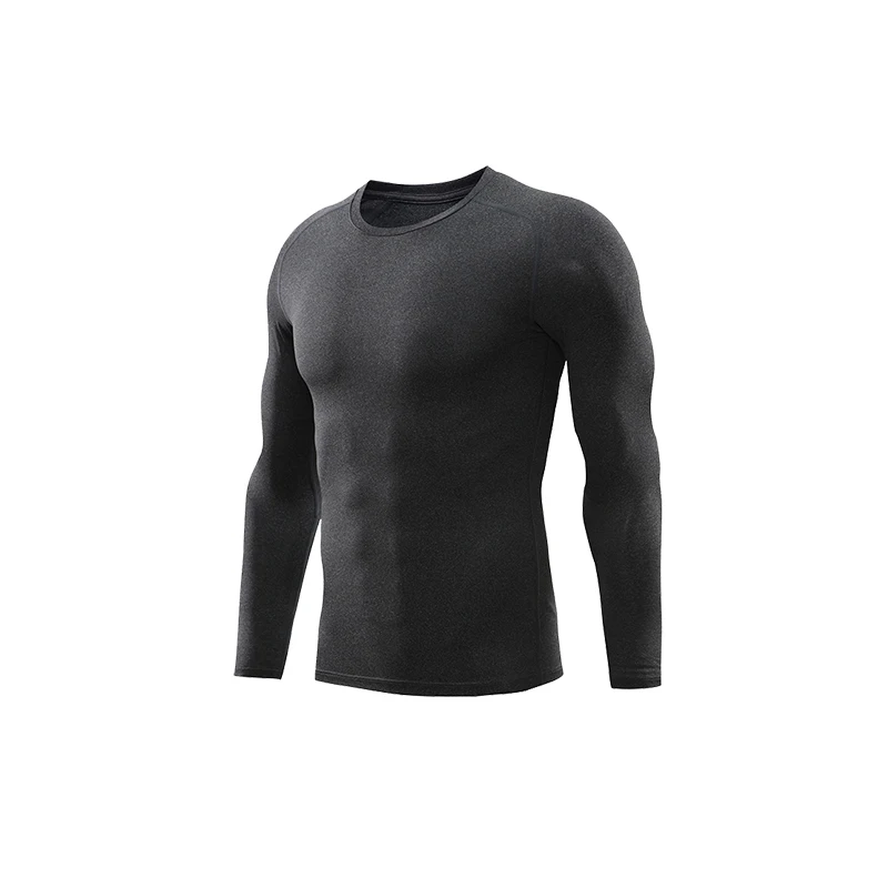 High Quality Factory Oem Odm Wholesale Long Sleeve Custom Fitness Clothing Workout Sports Gym Men Tops Compression T Shirt