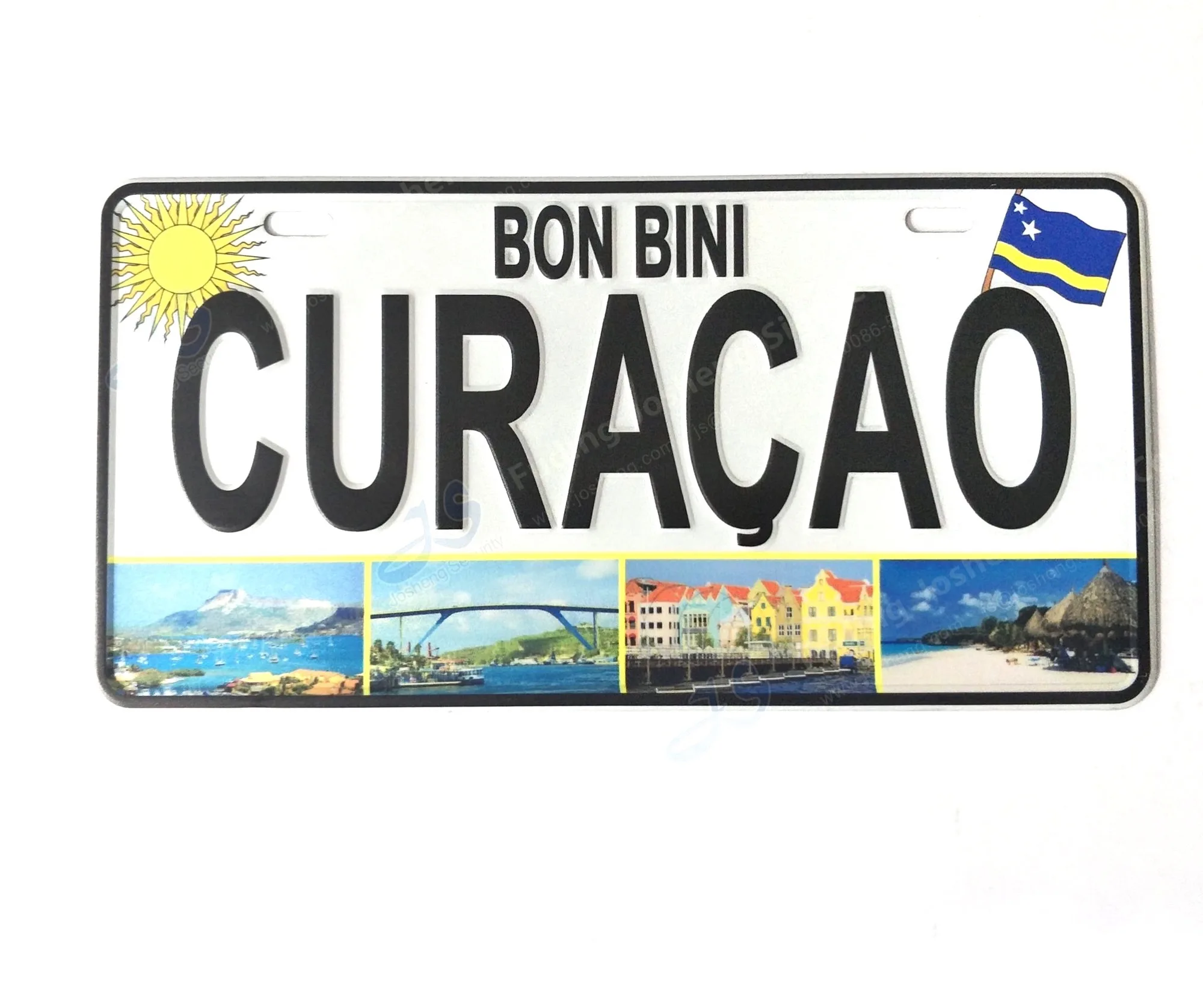Автомобильный номерной знак для curacao алюминиевые автомобильные номерные знаки Curacao мотоцикла с голограммой безопасности