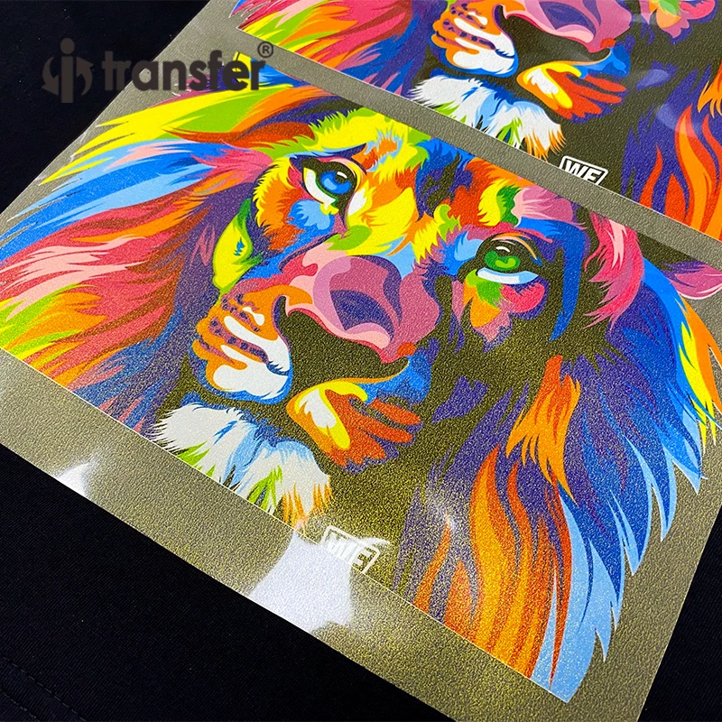 sparkling DTF Film Roll Printing 30cmx100 Glitter DTF PET Film For T shirt Printing Film