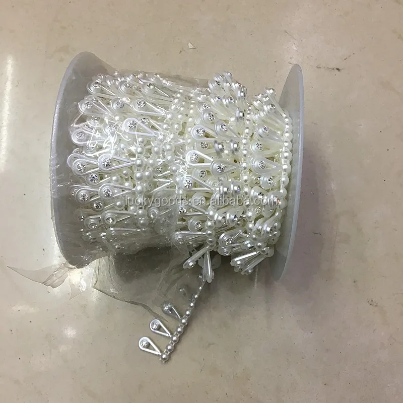 RG012 Garland Decoration Wholesale Wire Transparent Wedding Beading Vintage Luxury Pearl Chain Flower Packaging Diy Material