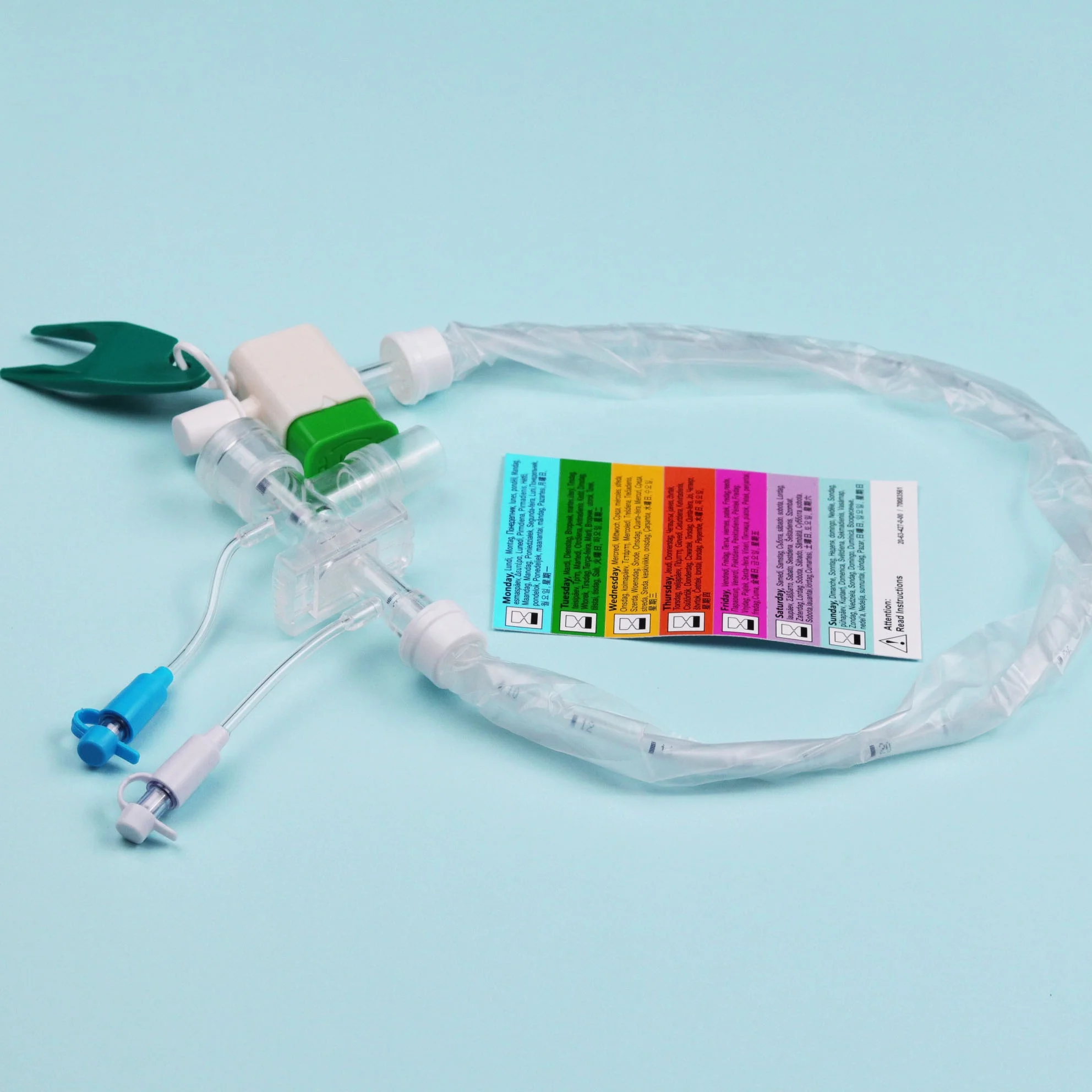 Tianck medical factory nursing care disposable sterile 24h 72h closed suction catheter disposable medical consumables