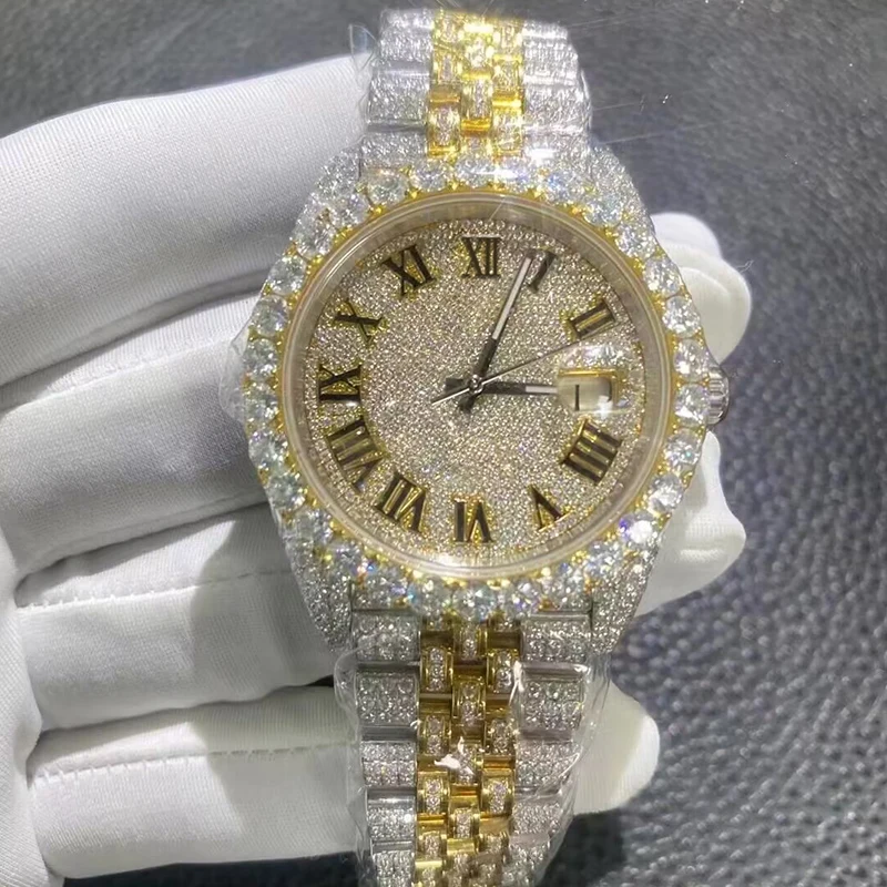 Мужские наручные часы с кристаллами