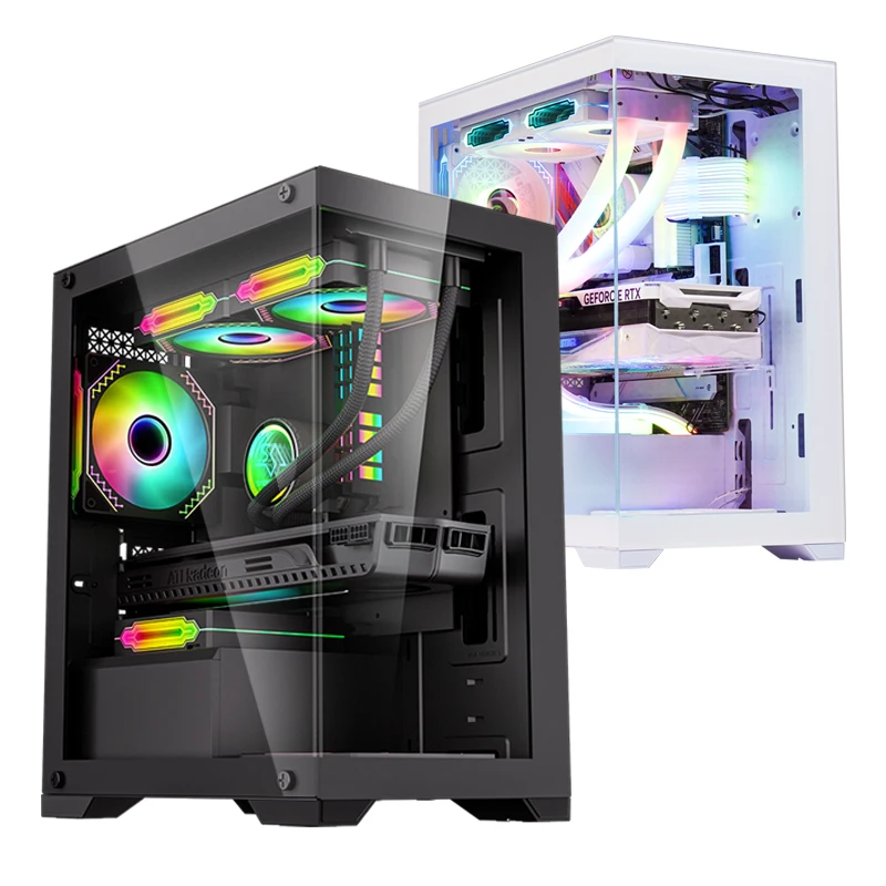 SNOWMAN Limited Edition PC Case Full Tower Computer Case EATX ATX MATX Mini ITX Tempered Glass Plate Black Desktop PC Case