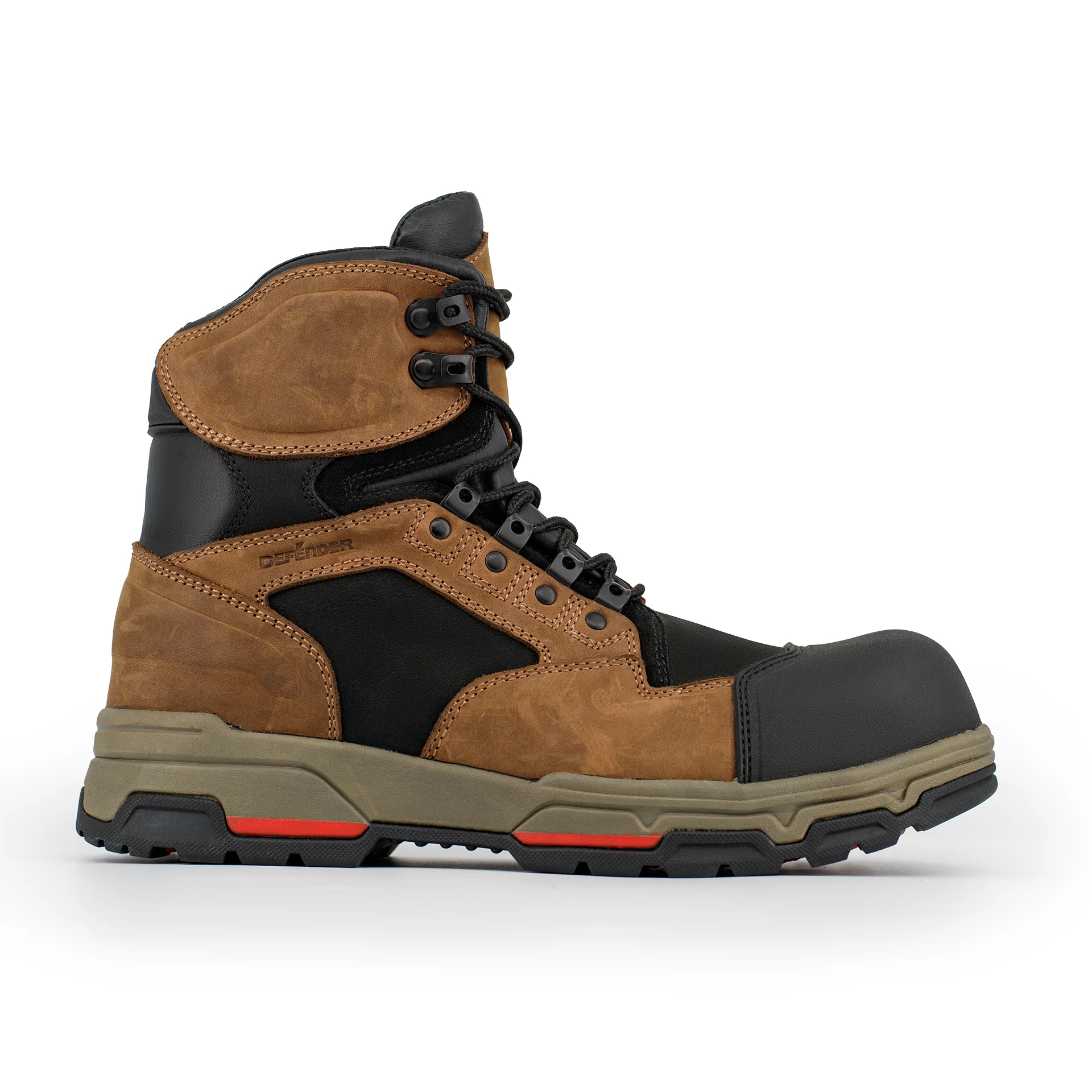 Nubuck leather new work safety shoes men heat resistance safety boots hight cut safety shoes
