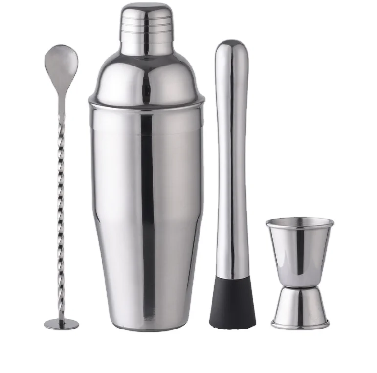 Cocktail Shaker Set Matte Black Wine Martini Drink Mixer Bartending Equipment Barware tools Bartender Kit for Home Bar