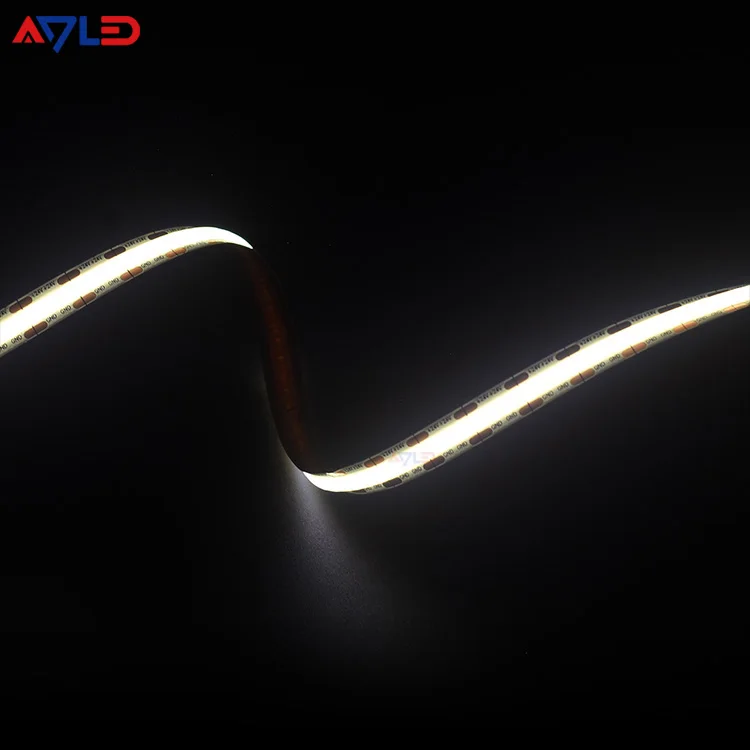 528Chips 8Mm Mini Cut Pcb Customizable Red Light Led Cob Strip Dc24V 10W 16.4Ft Ambilight Indoor Decorative Cob Led Strip Light