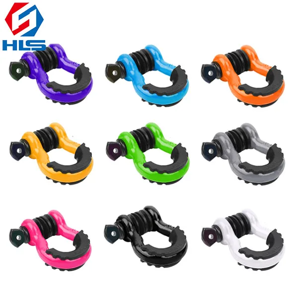 G209 tow Shackle offroad accessories emergency tools D ring Bow shackles Truck Vehicle tow Recovery shackle with heavy duty