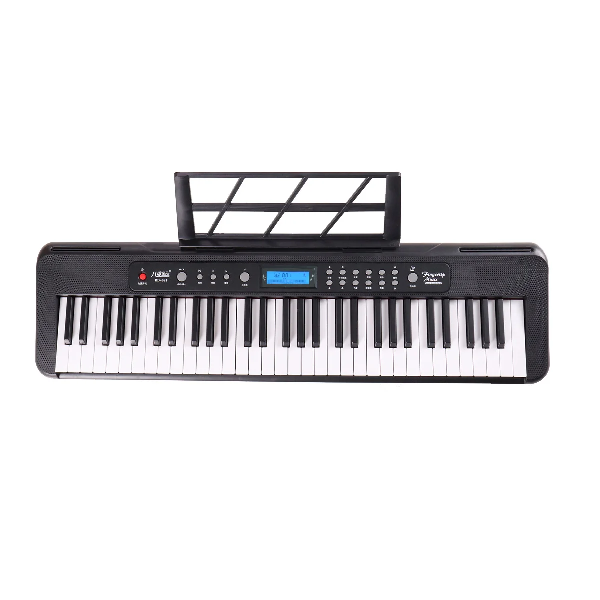 High quality touch sensitive piano 61-keys beginner digital synthesizer 2.2CM standard musical keyboard teclados from China
