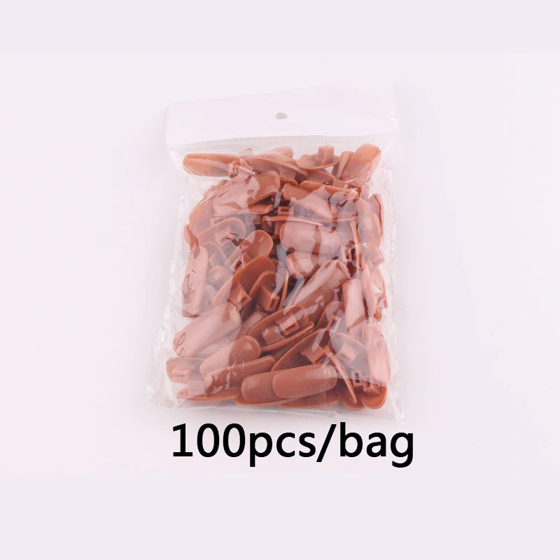 
100 Pcs/Pack One Size Nail Art Trainer Tips Practice Hand Manicure Tools DIY Nail Training Art 