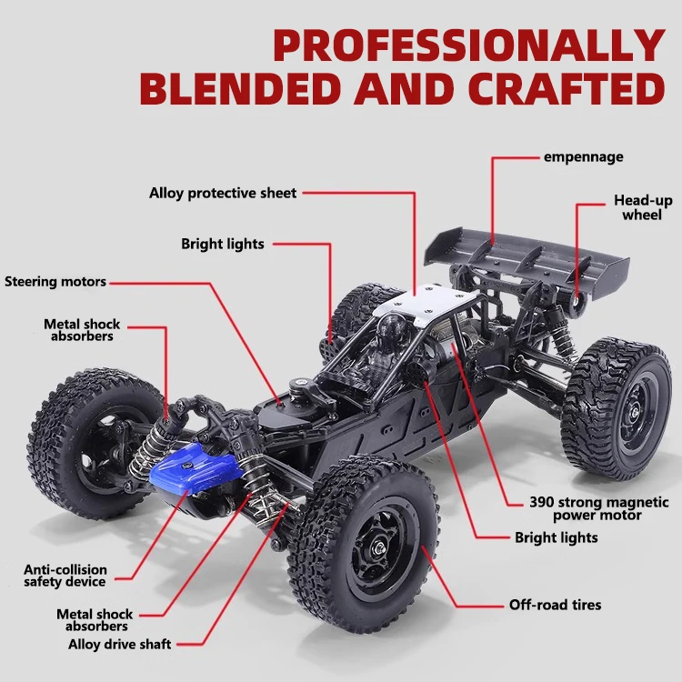 4x4 Rc Car Toy 35km/h High Speed Remote Control Car off Road Truck 1:12 4wd Racing Vehicle for Adults