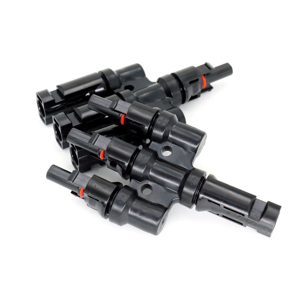 T Branch Solar Connector 3 in 1 PPO CE Rohs certificated Tinned Copper Terminal High Quality For Solar Panel