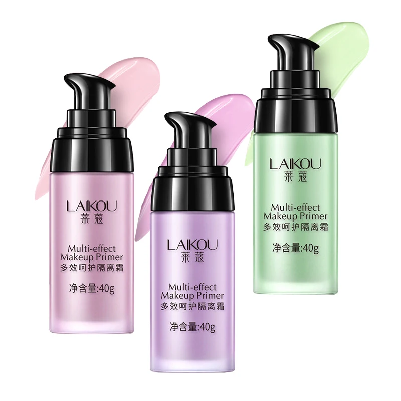 Base cream three-color red, green and purple, base moisturizing natural makeup, makeup primer