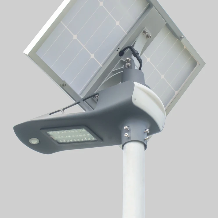 Stand Alone IP65 Waterproof Outdoor APP control 40w 50w 60W Solar Power with battery Semi Integrated Led Solar Street Light