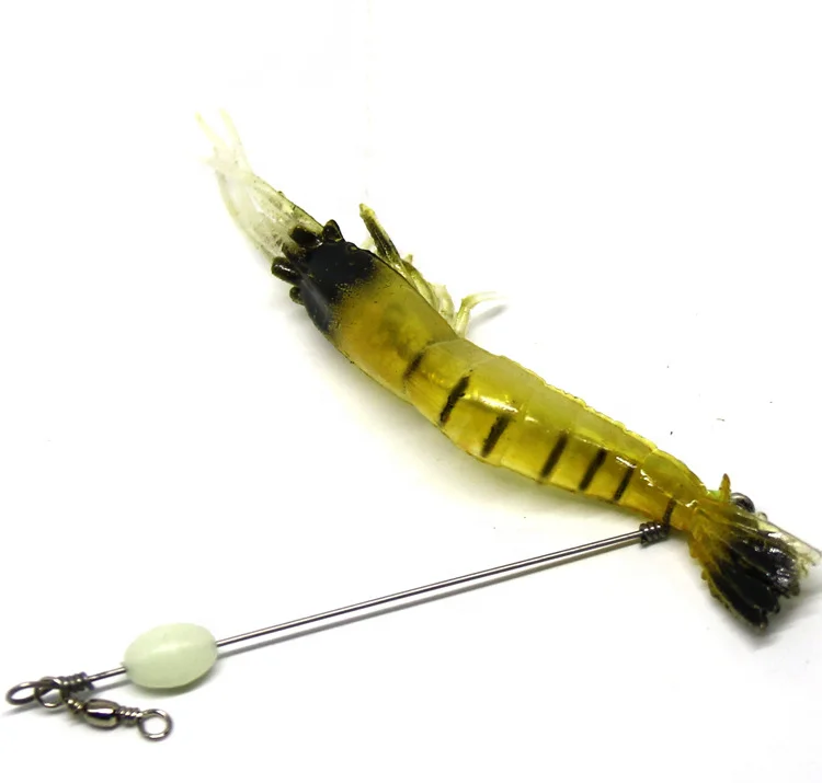 KM Luminous Soft Bait Fishing Lures Freshwater Shrimp Lure With Fishing Box Lures Sea Fishing Bait
