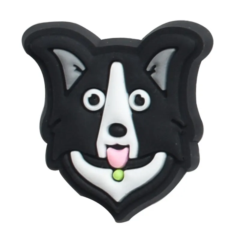 New Cute Animals Dog Cat Cartoon Animals Shoes Decoration Croc Charms Pvc For Children