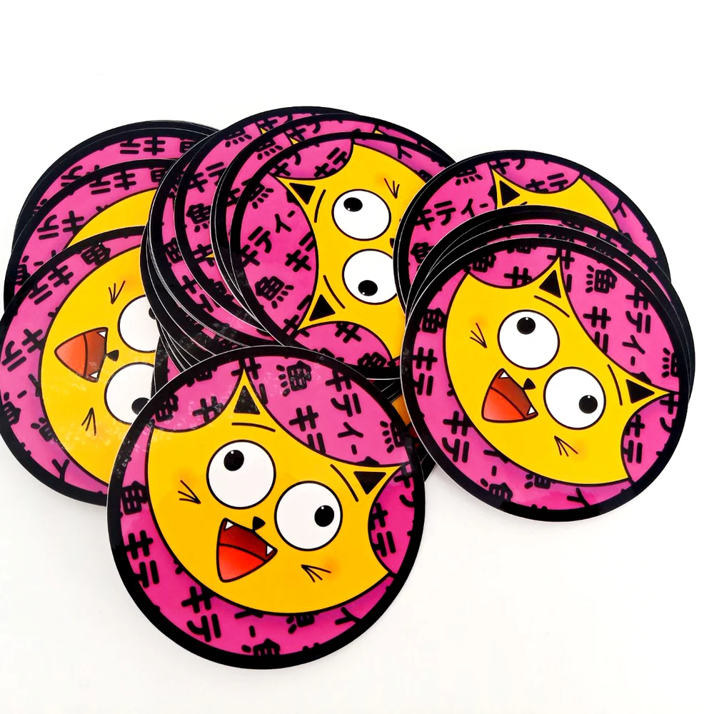 Custom printed Cartoon car window full Body cut out vinyl lettering decorative transfer decals pvc sticker pack