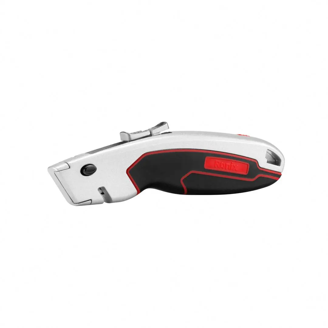 Ronix Knife Cutter RH-3013 Sk2 Paper Pocket Folding Knife Box Cutter T type blade aluminum case heavy duty retractable