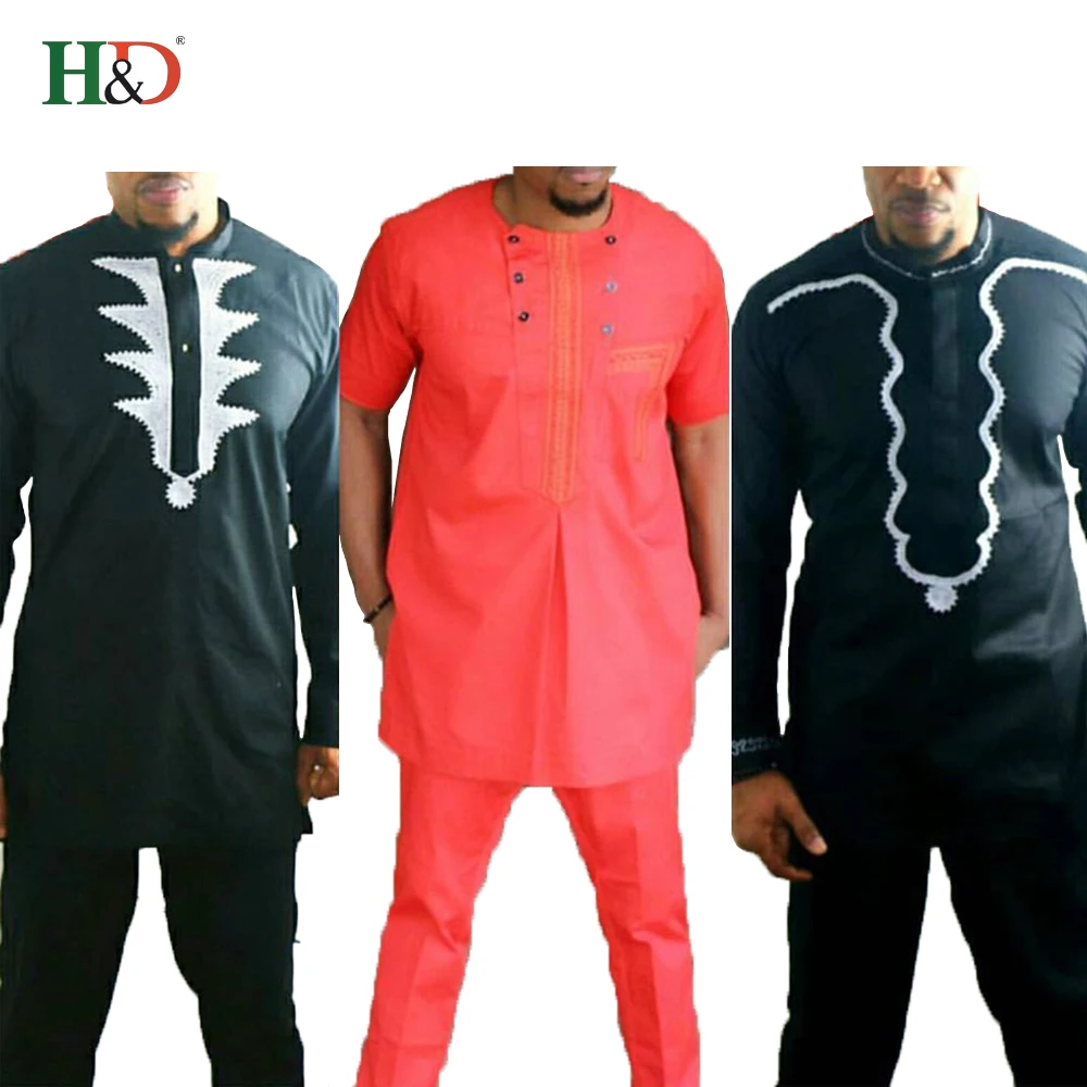 H & D Hot Sale Custom Made Party Casual Man Clothes Traditional African Dress With Low Price