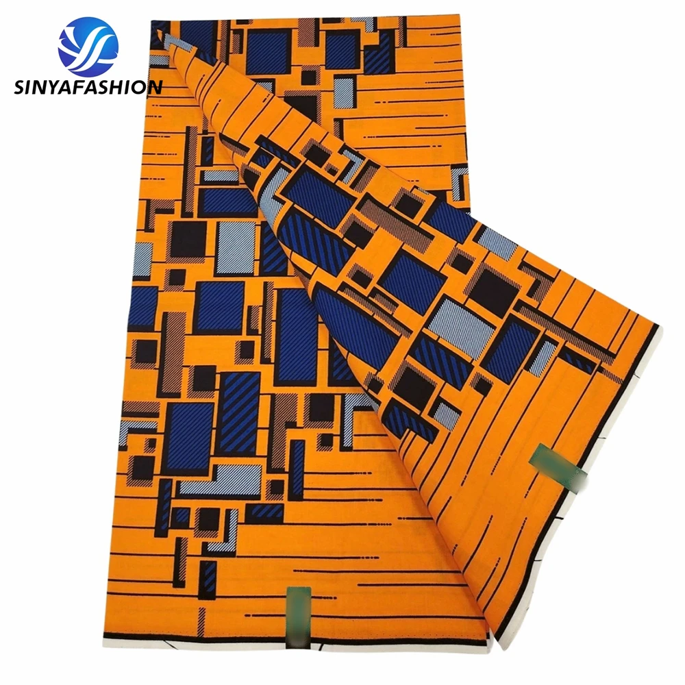 Sinya Hot Sale 100% Cotton Nigerian Ankara African Wax Prints Fabric for Garment Home Textile