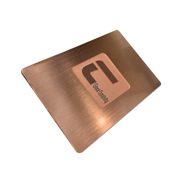Standard Cr80 personalized NFC business cards metal smart NFC cards