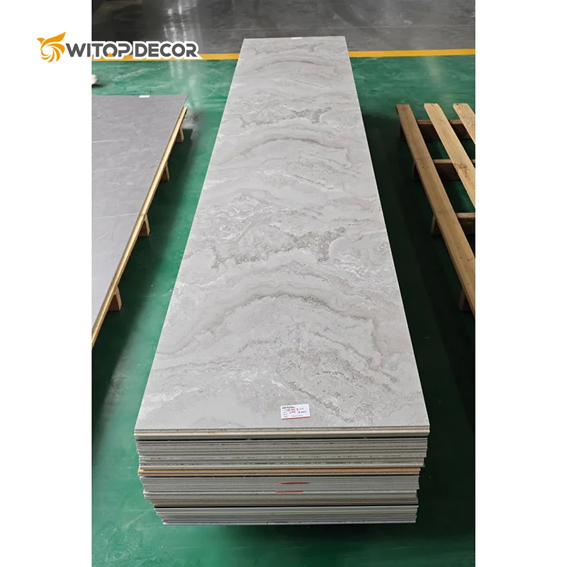 Factory wholesale high gloss 3D printing UV PVC marble board PVC marble sheet SPC wall panel
