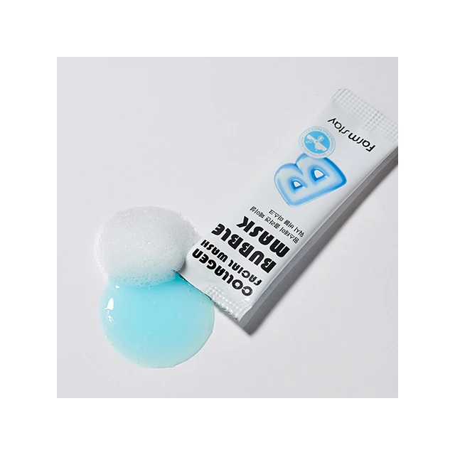 Korean Good Price Popular Deep Cleansing Smoothing Nourishing Farmstay Collagen Facial Wash Bubble Mask Face Cleanser
