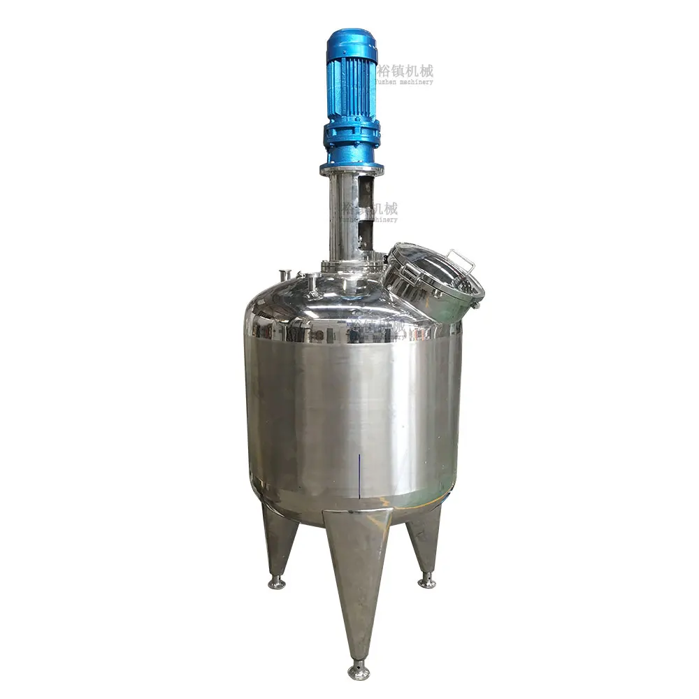 Best Price Sanitary Stainless Steel Cosmetics Production Equipment Emulsion Mixer Electric Steam Heating with Manhole
