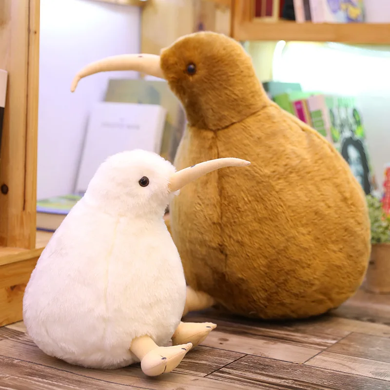 Unisex Kiwi Bird Plush Toy Cute Cotton Fabric Doll Throw Pillow Stuffed With PP for Birthday Decorations