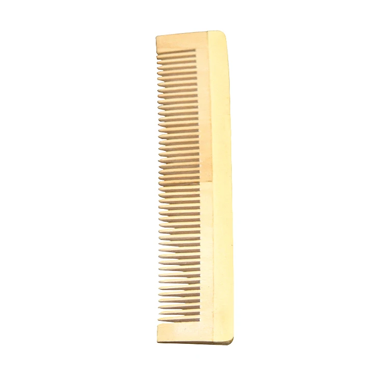 Custom logo  high quality wide tooth personalised wooden natural hair comb for adults and kids