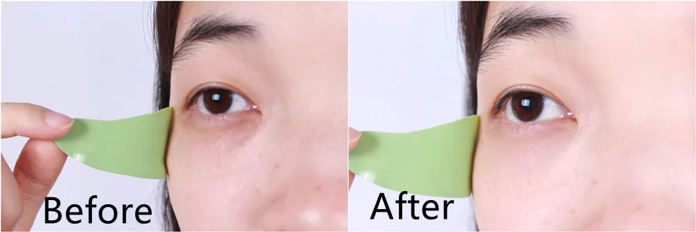 Food Grade Customize Cooling Gel Anti Wrinkle Eye Mask Reusable Under Silicone Eye Pads