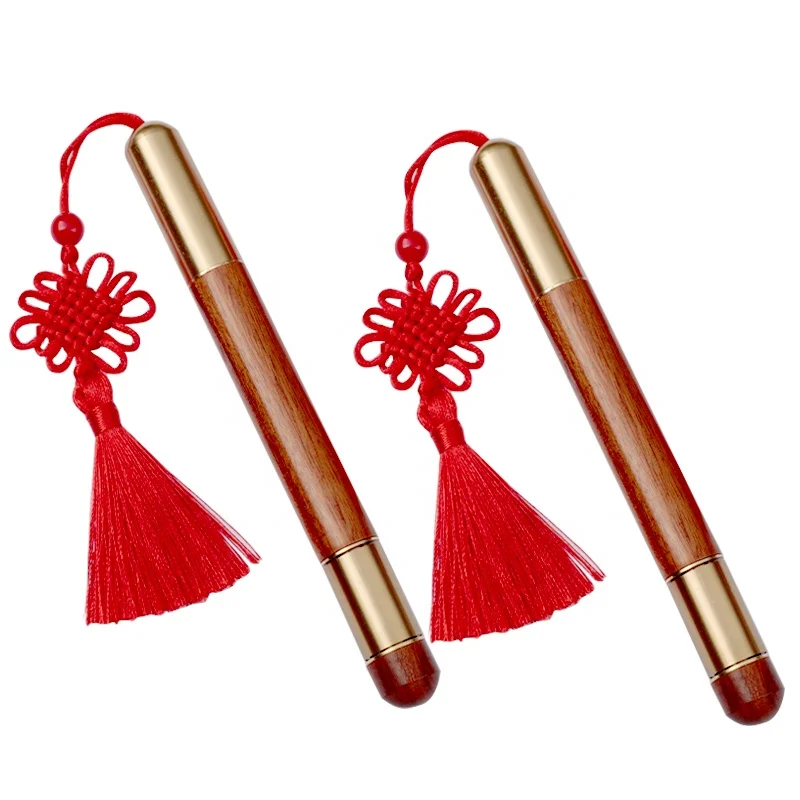 Chinese knot decorative signature  Wooden neutral Metal brass Gift Creative  Signature  engraved characters