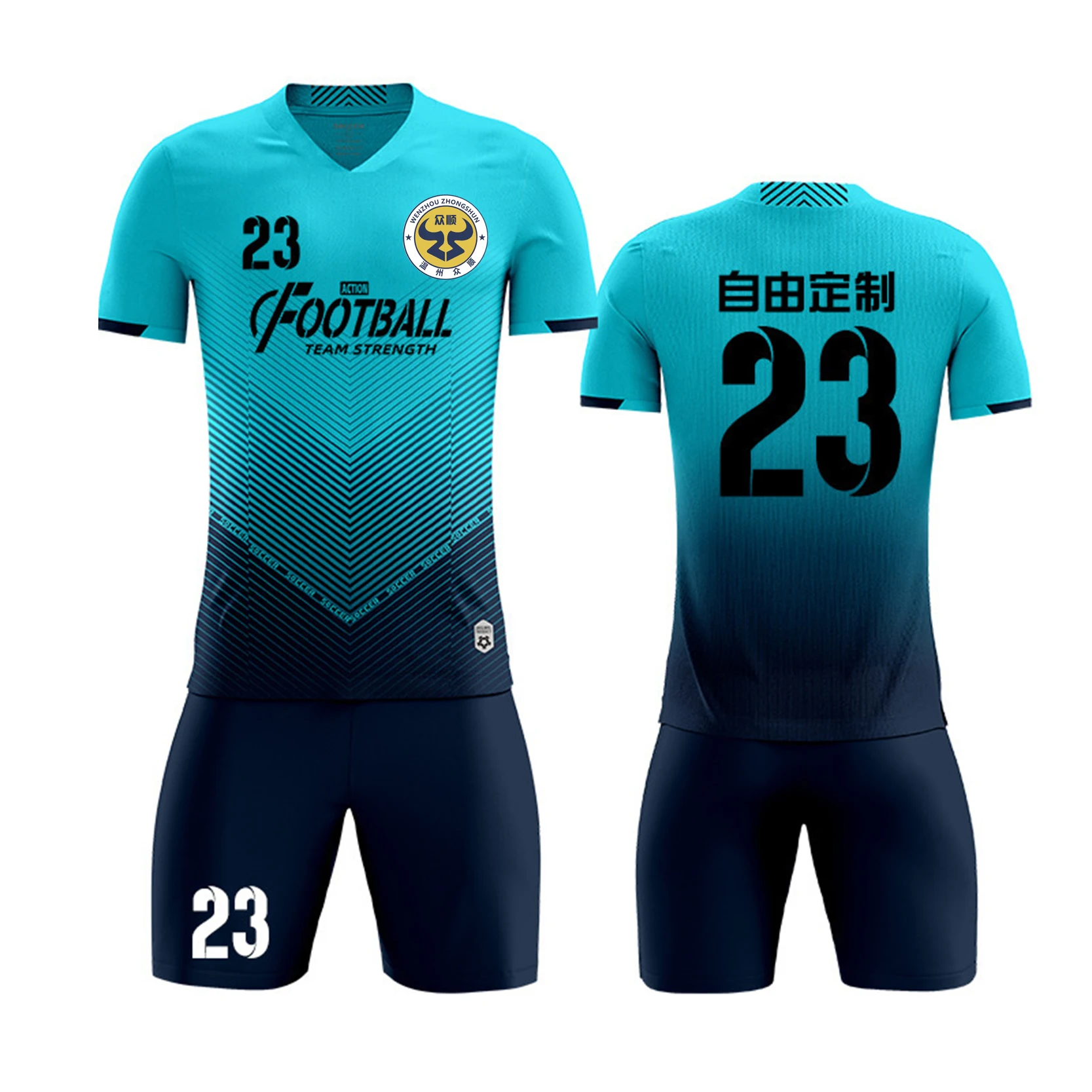 Cheap Custom Made Soccer Jersey Clothing 100% Polyester Sublimation Football Jersey