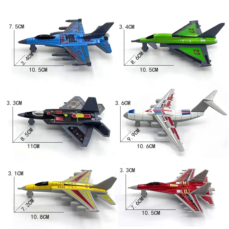 simulation die cast pull back aircraft toy alloy airplanes model set diecast plane for collection