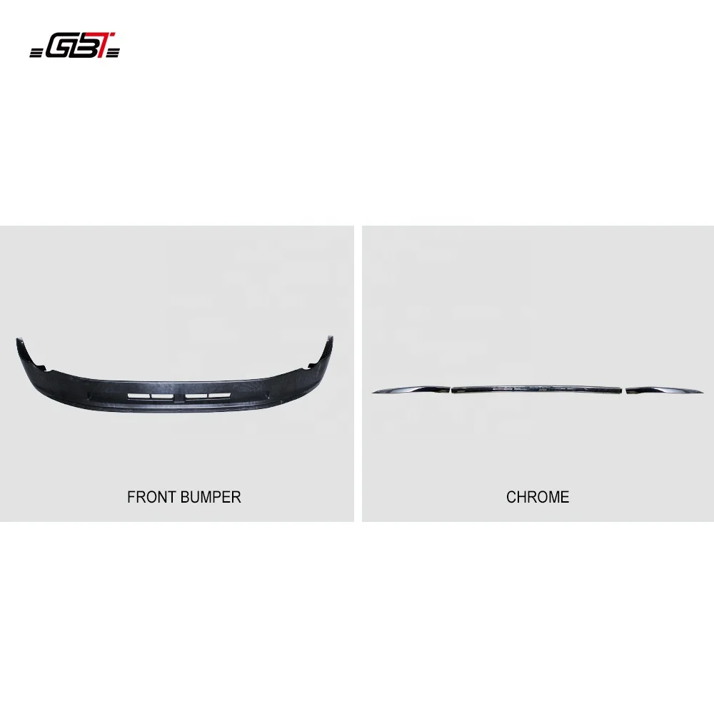 GBT car auto parts pp material front bumper lip and chrome year 2012-2016 For Nissan Patrol y61 safari model
