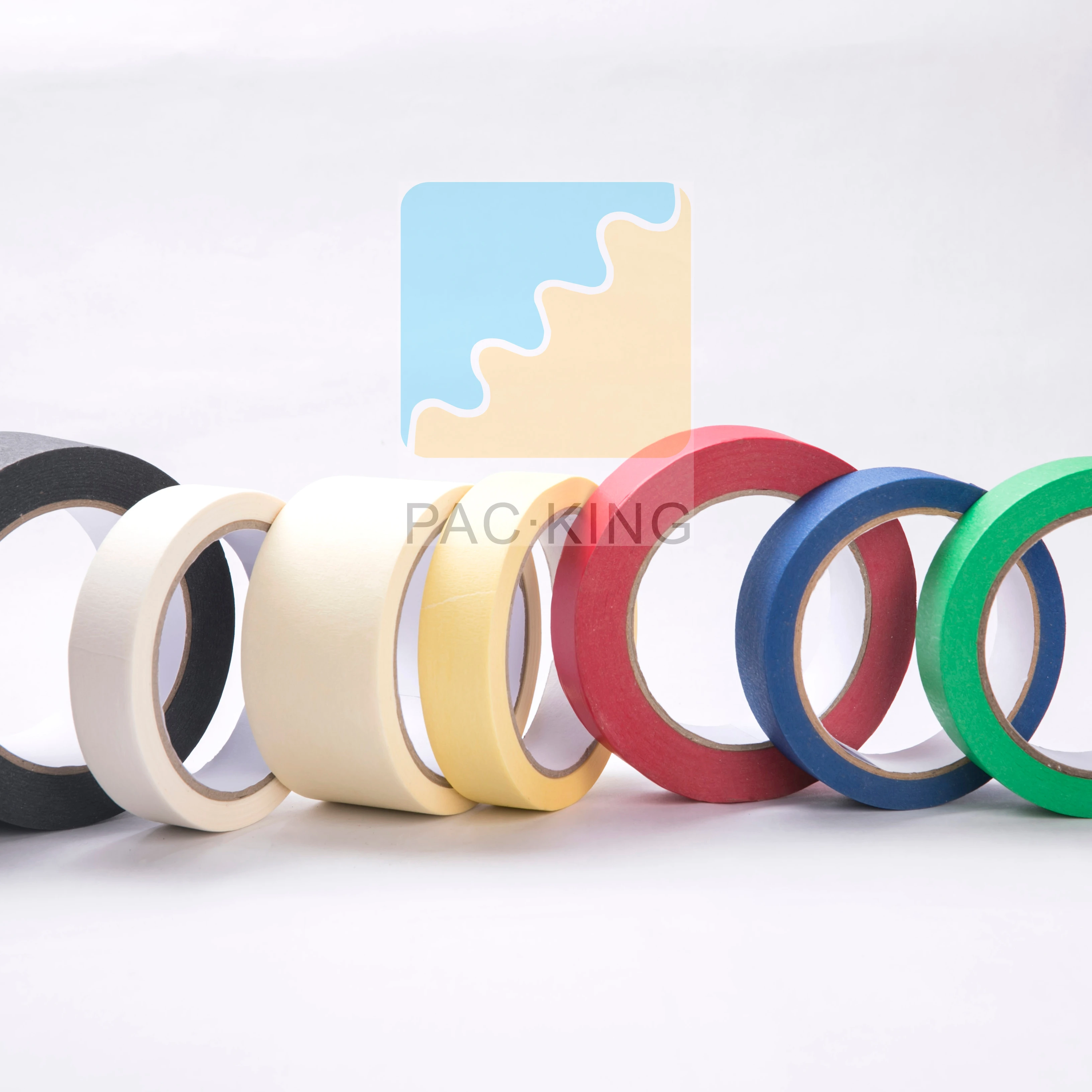 Professional Eco Friendly  Heat Tape Colored Self Adhesive Multi Surface Paper Masking Tape Manufacturing